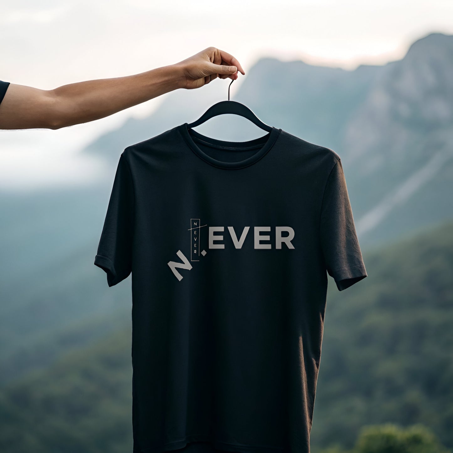 Never Give Up T-Shirt – Bold Statement Tee with Never Say Never Vibes