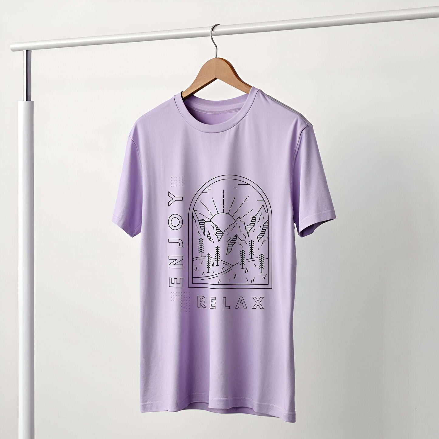 Relax & Enjoy Graphic Unisex T-Shirt – Bold Statement for Inner Calm Vibes