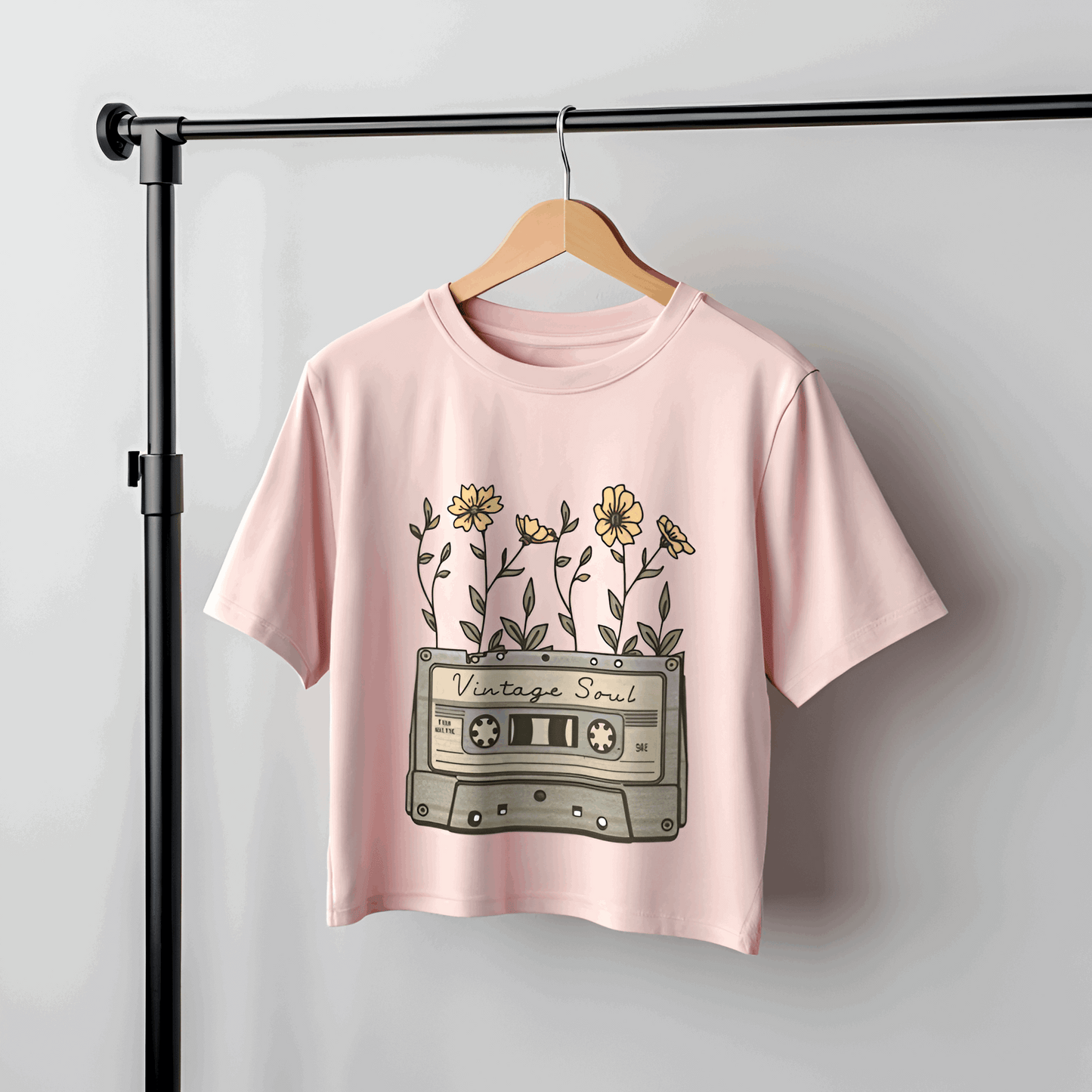 Retro Aesthetic Just Chill Indie Graphic Crop Top for Women