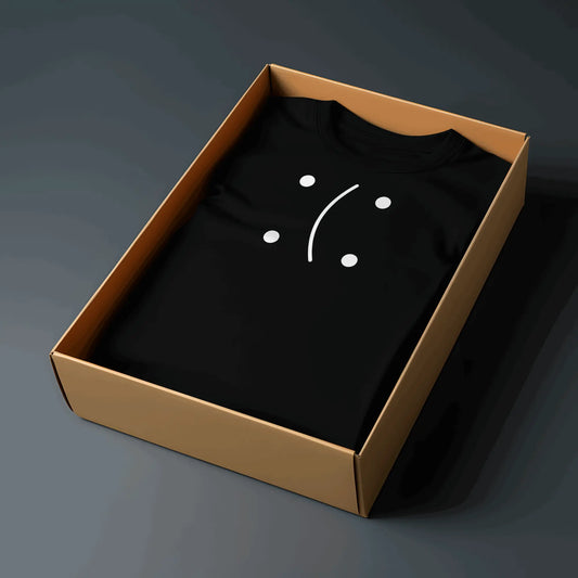 Unisex Classic Crew T-Shirt | Minimalist Face Design | Casual Streetwear