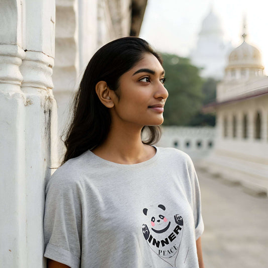 Cute Panda Inner Peace T-Shirt – Aesthetic Calm & Zen Vibes Tee