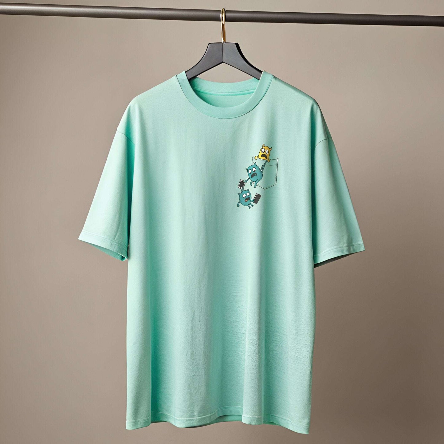 Quirky Pocket Monsters T-Shirt – Fun Oversized Streetwear - Kinzu