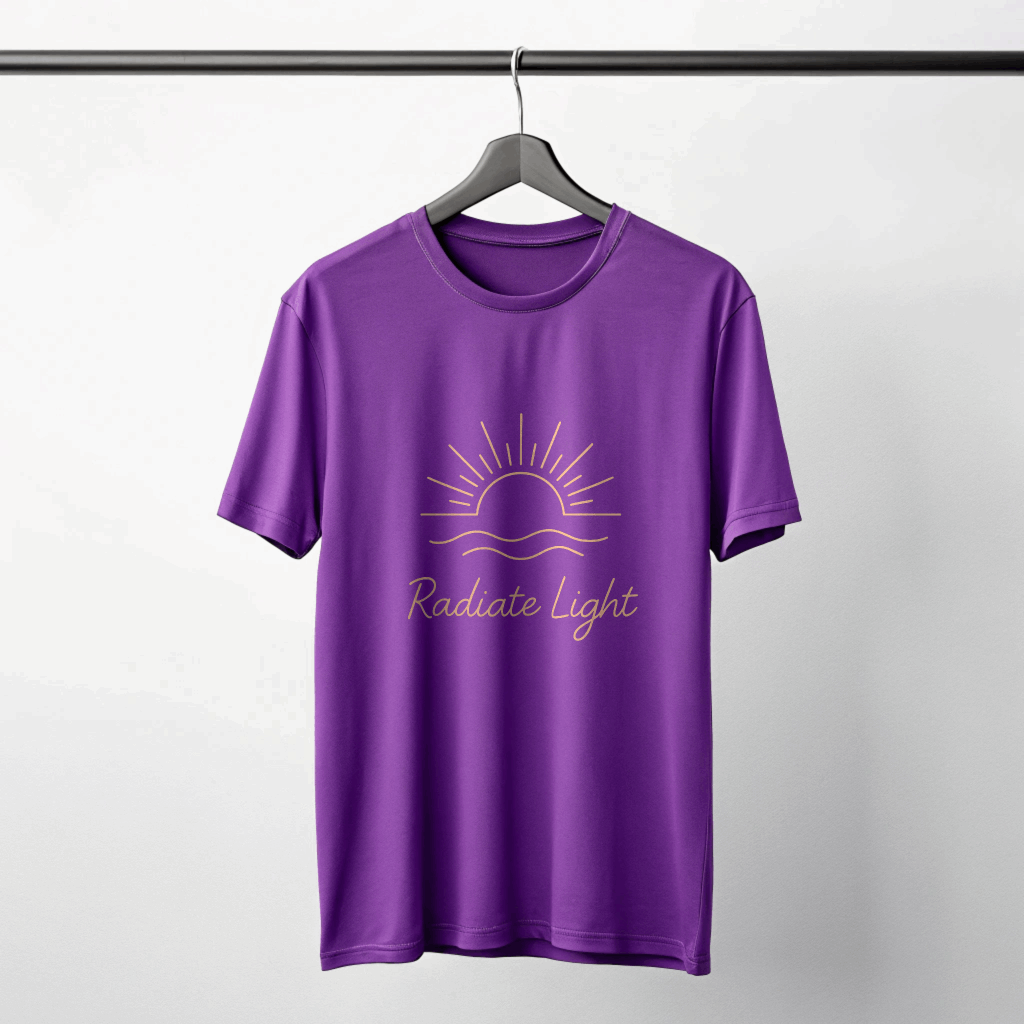 Radiate Light – Minimalist Summer T-Shirt - Kinzu
