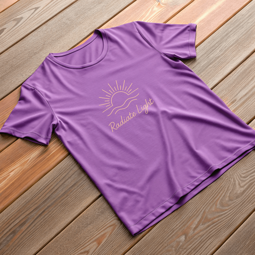Radiate Light – Minimalist Summer T-Shirt - Kinzu