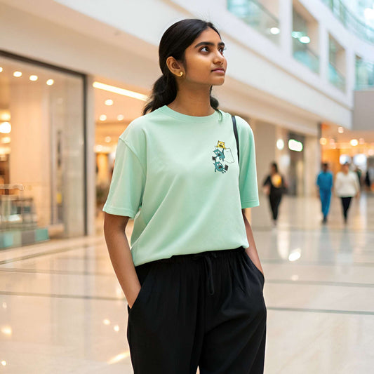 Quirky Pocket Monsters T-Shirt – Fun Oversized Streetwear - Kinzu