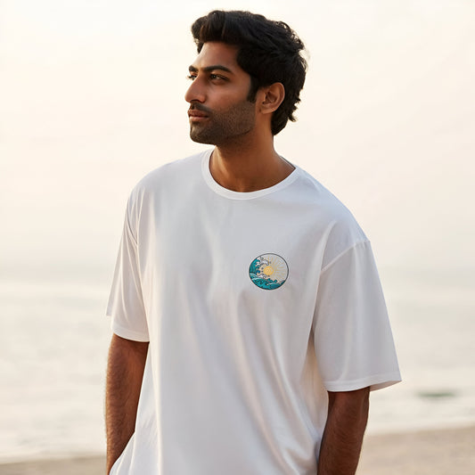 Aesthetic Summer Oversized Tee – Chill Vibes for Men - Kinzu