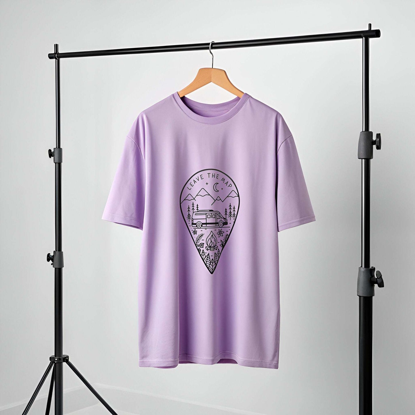 Van Life Oversized T-Shirt – Aesthetic Camper Road Trip Tee - Kinzu