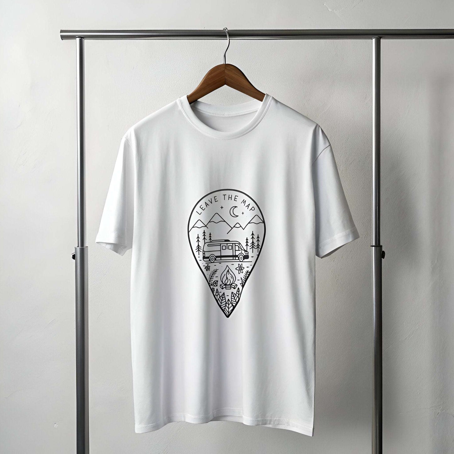 Van Life Oversized T-Shirt – Aesthetic Camper Road Trip Tee - Kinzu