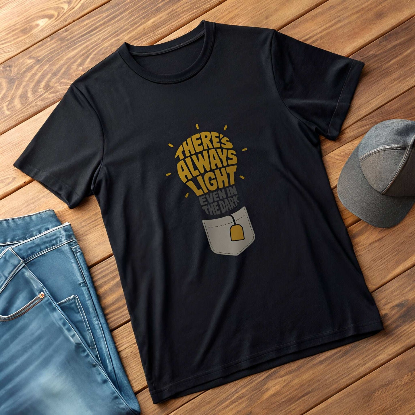 There’s Always Light T-Shirt – Uplifting Classic Tee - Kinzu