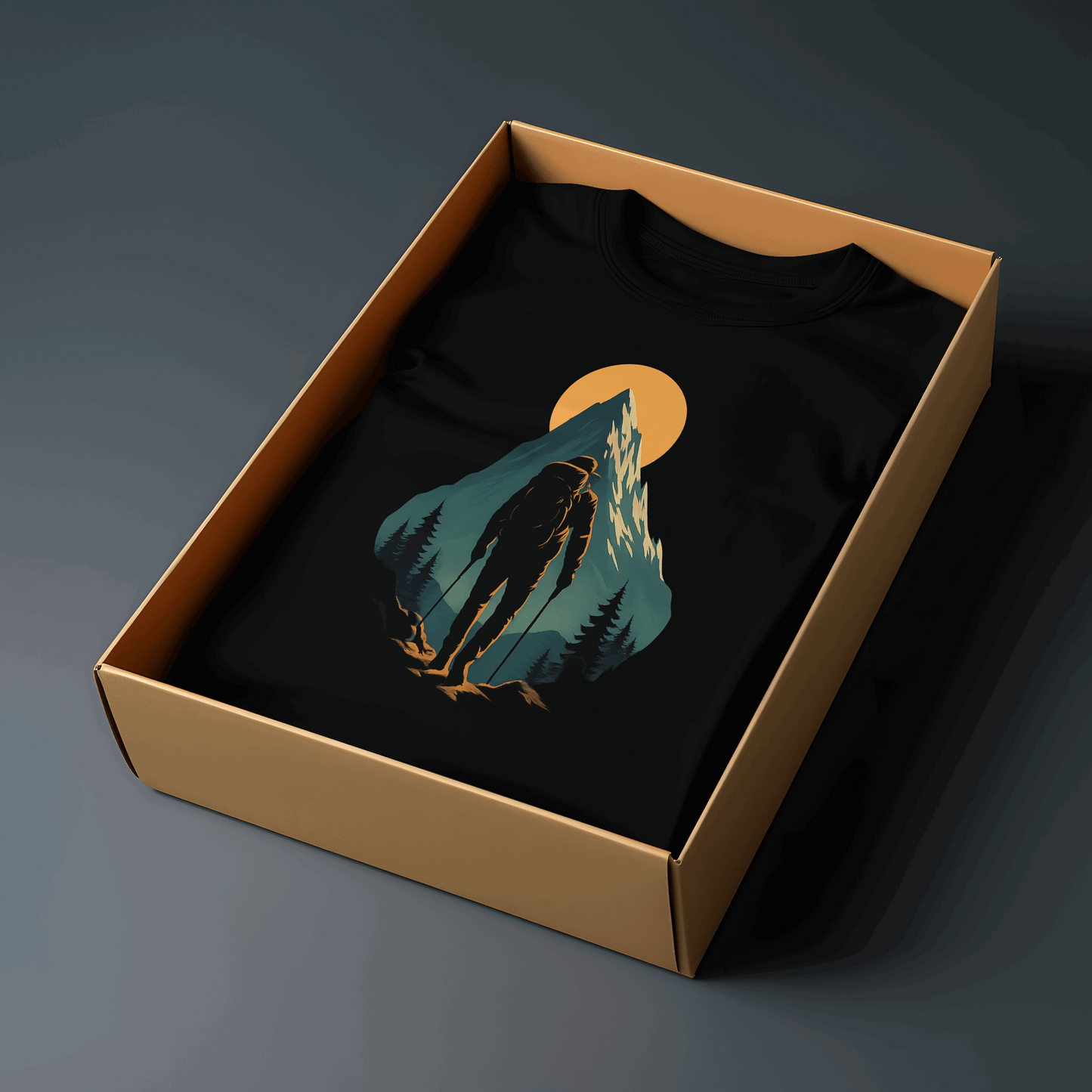Minimal Mountain Oversized T-Shirt – Adventure Streetwear - Kinzu