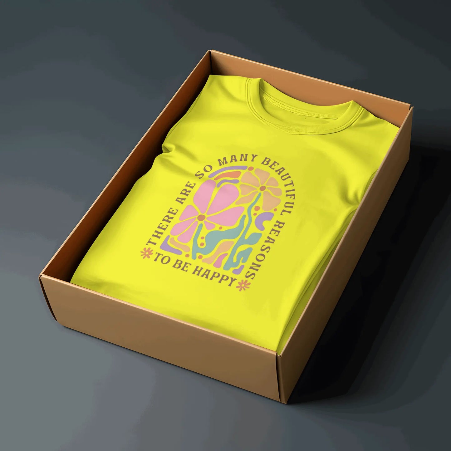 Aesthetic Floral Graphic Tee | Positive Vibes T-Shirt for Women