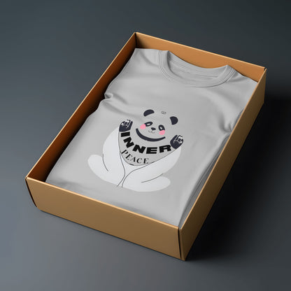 Cute Panda Inner Peace T-Shirt – Aesthetic Calm & Zen Vibes Tee