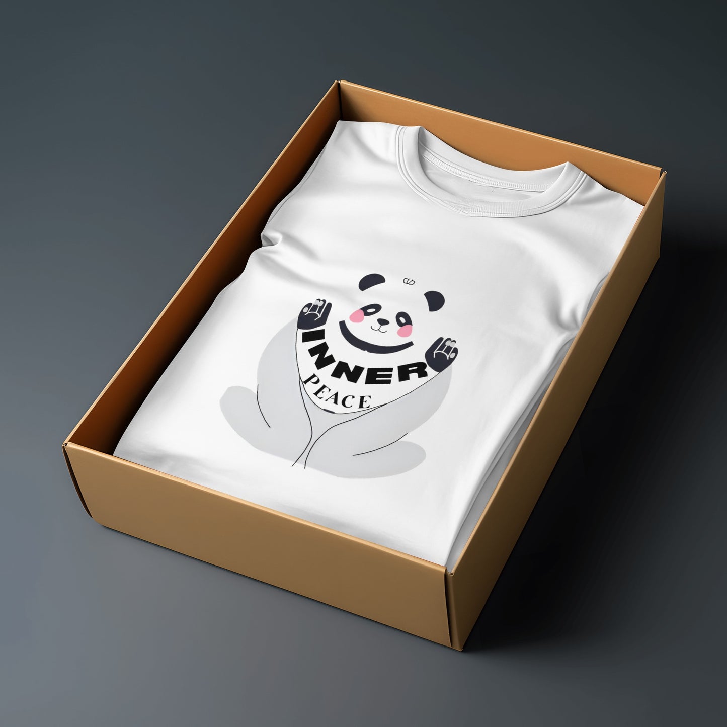 Cute Panda Inner Peace T-Shirt – Aesthetic Calm & Zen Vibes Tee