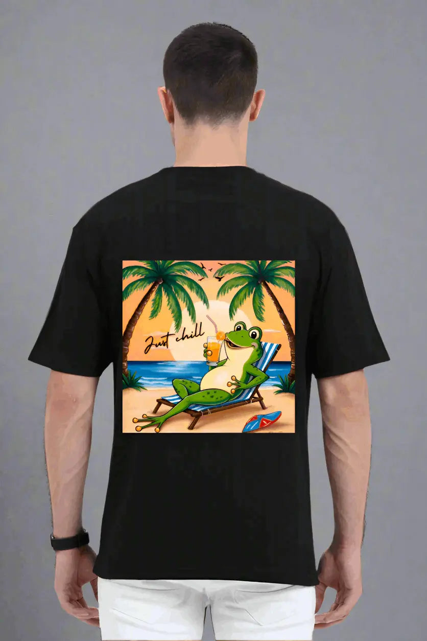 Just Chill Frog Unisex Oversized Standard T-Shirt