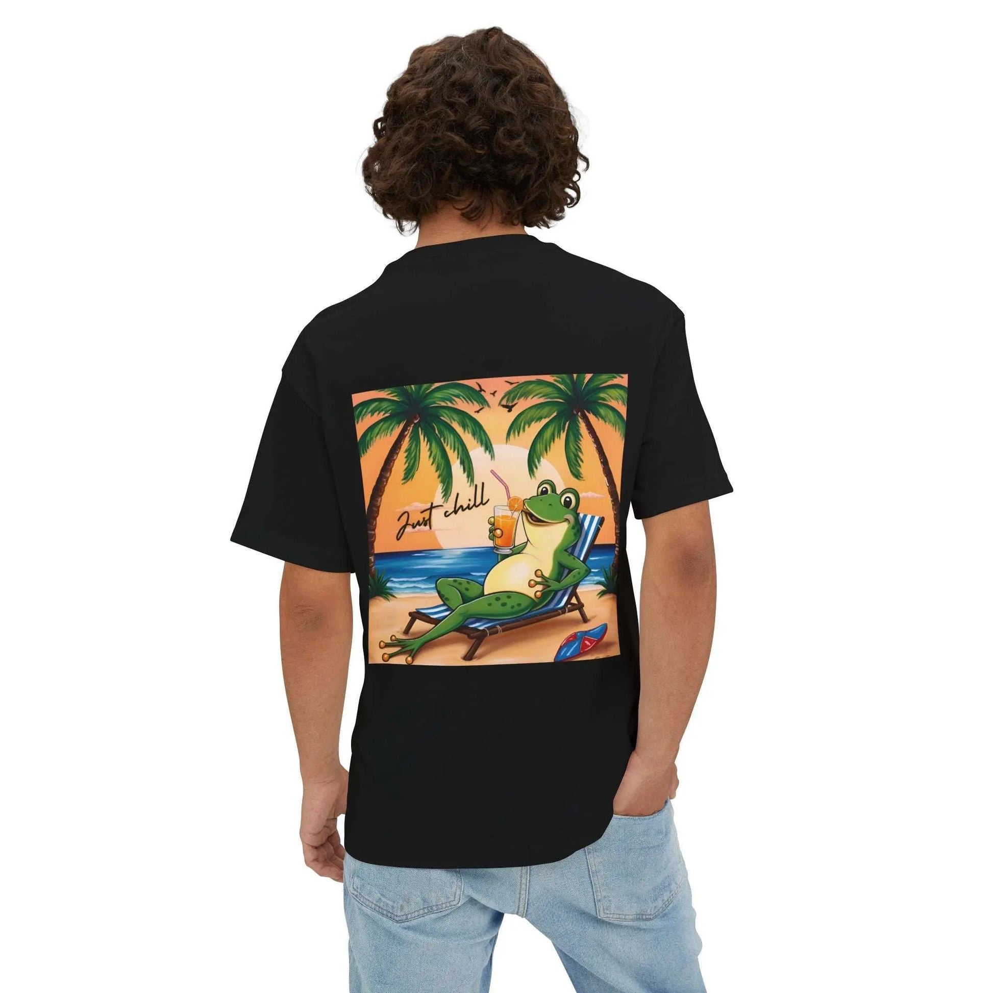 Just Chill Frog Unisex Oversized Standard T-Shirt