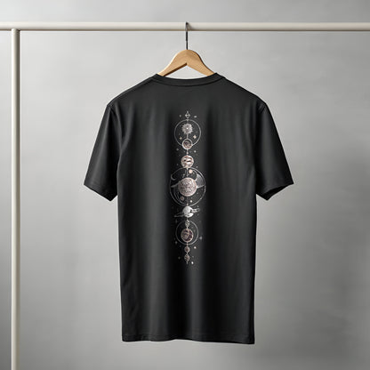 Solar System Graphic T-shirt | Spiritual, Chakra, Inner Peace Tee - Kinzu