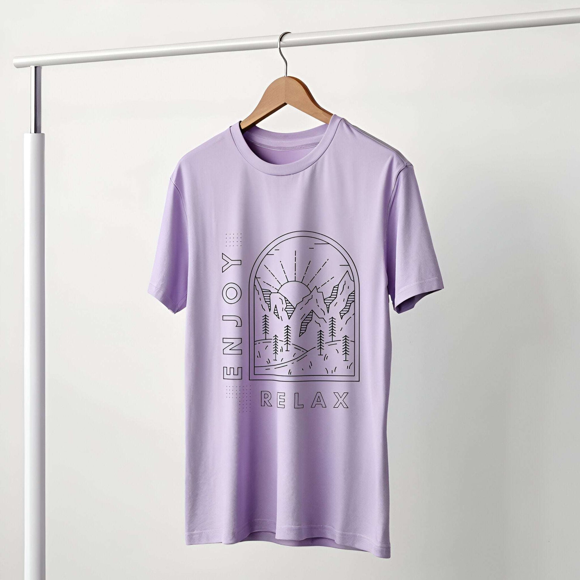 Relax & Enjoy Graphic Unisex T-Shirt – Bold Statement for Inner Calm Vibes