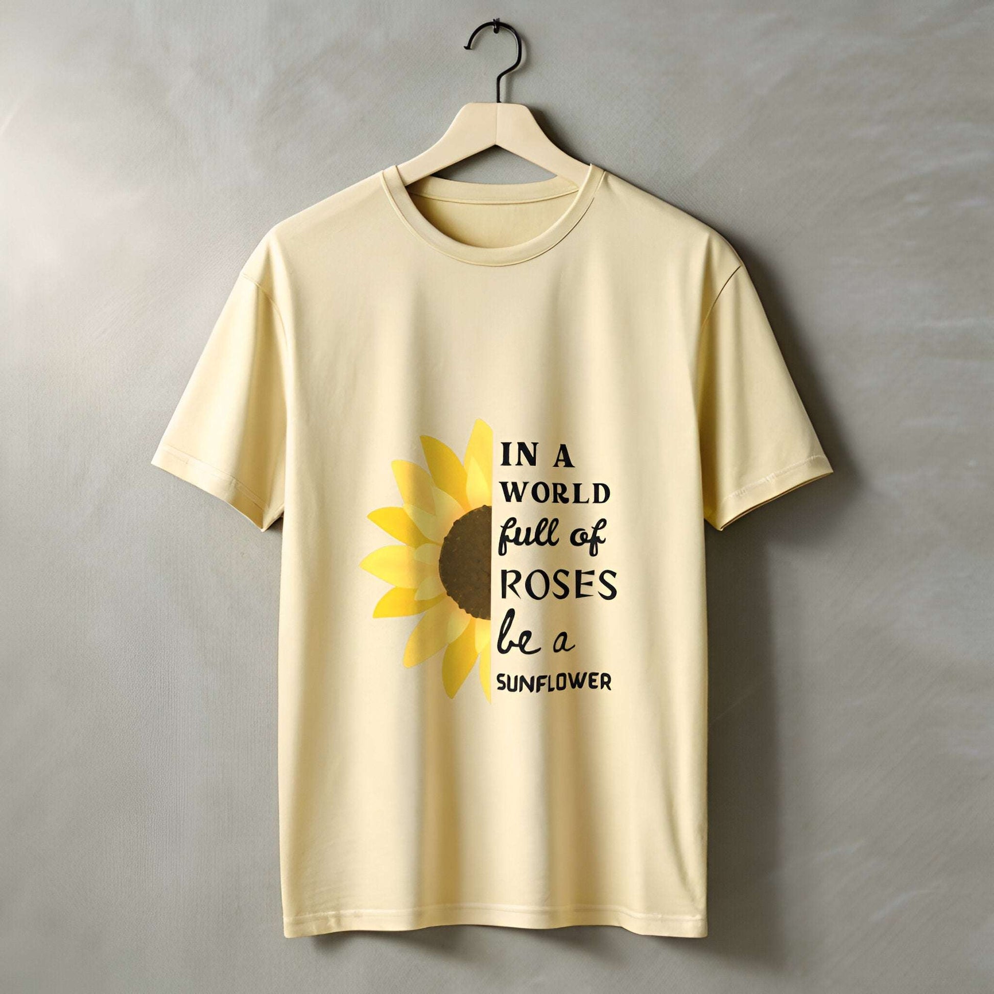 Sunflower Quote T-Shirt – Aesthetic & Meaningful Sunflower Sayings
