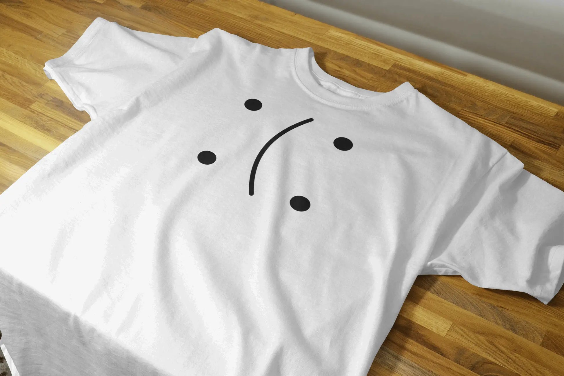 Unisex Classic Crew T-Shirt | Minimalist Face Design | Casual Streetwear