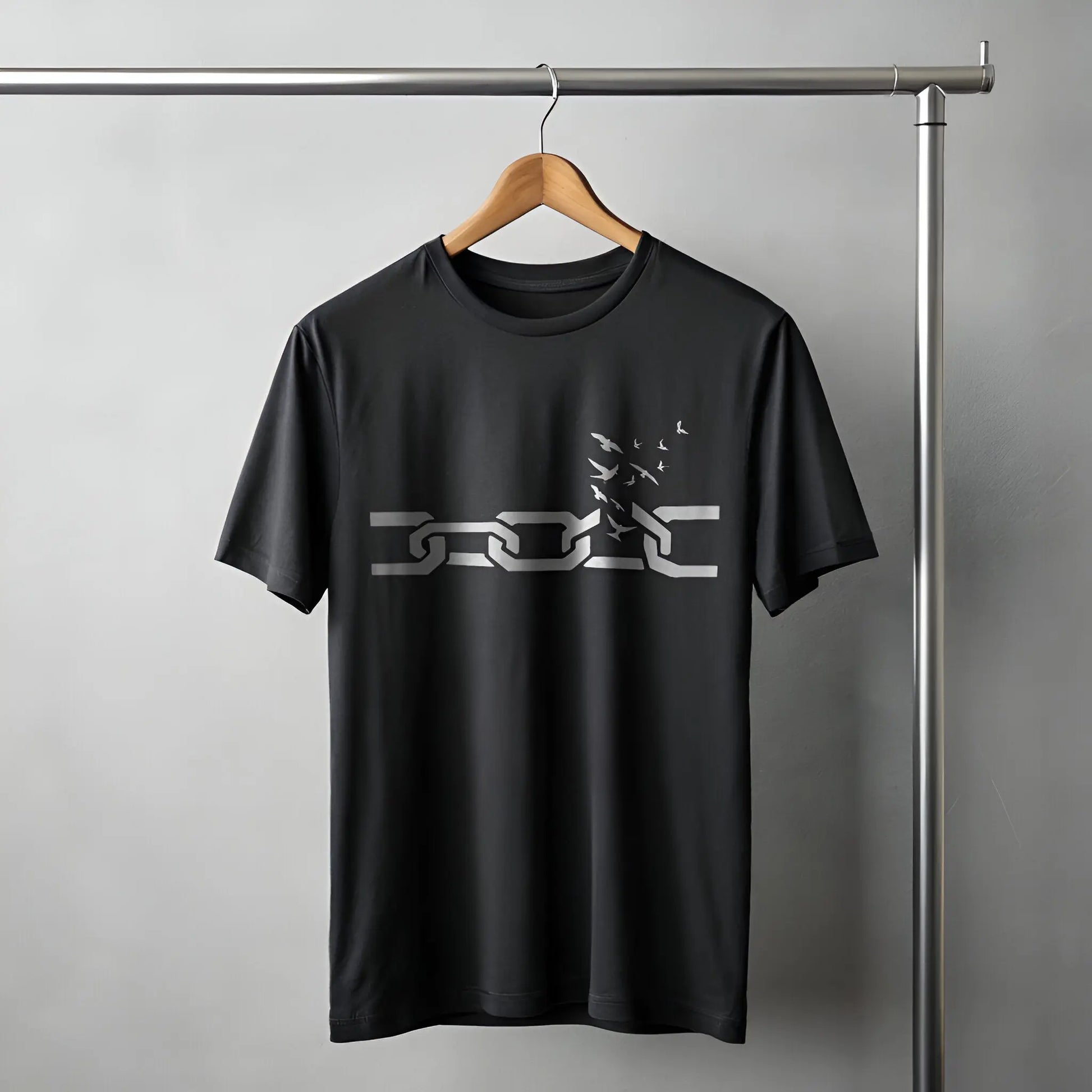 Freedom T-Shirt with Flying Birds – Liberation & Inner Peace
