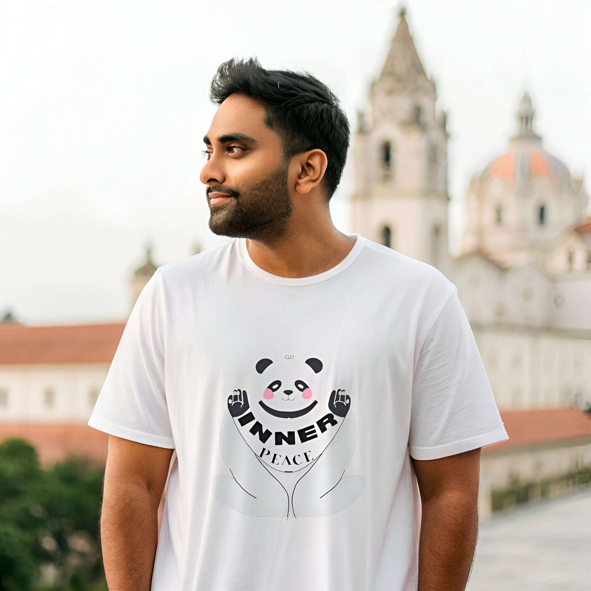Cute Panda Inner Peace T-Shirt – Aesthetic Calm & Zen Vibes Tee
