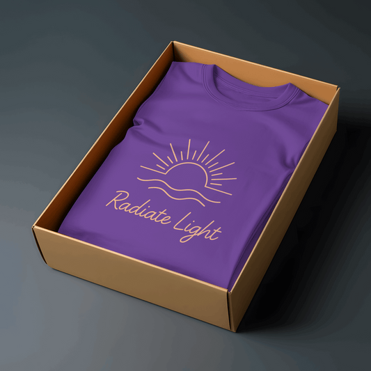 Radiate Light – Minimalist Summer T-Shirt - Kinzu