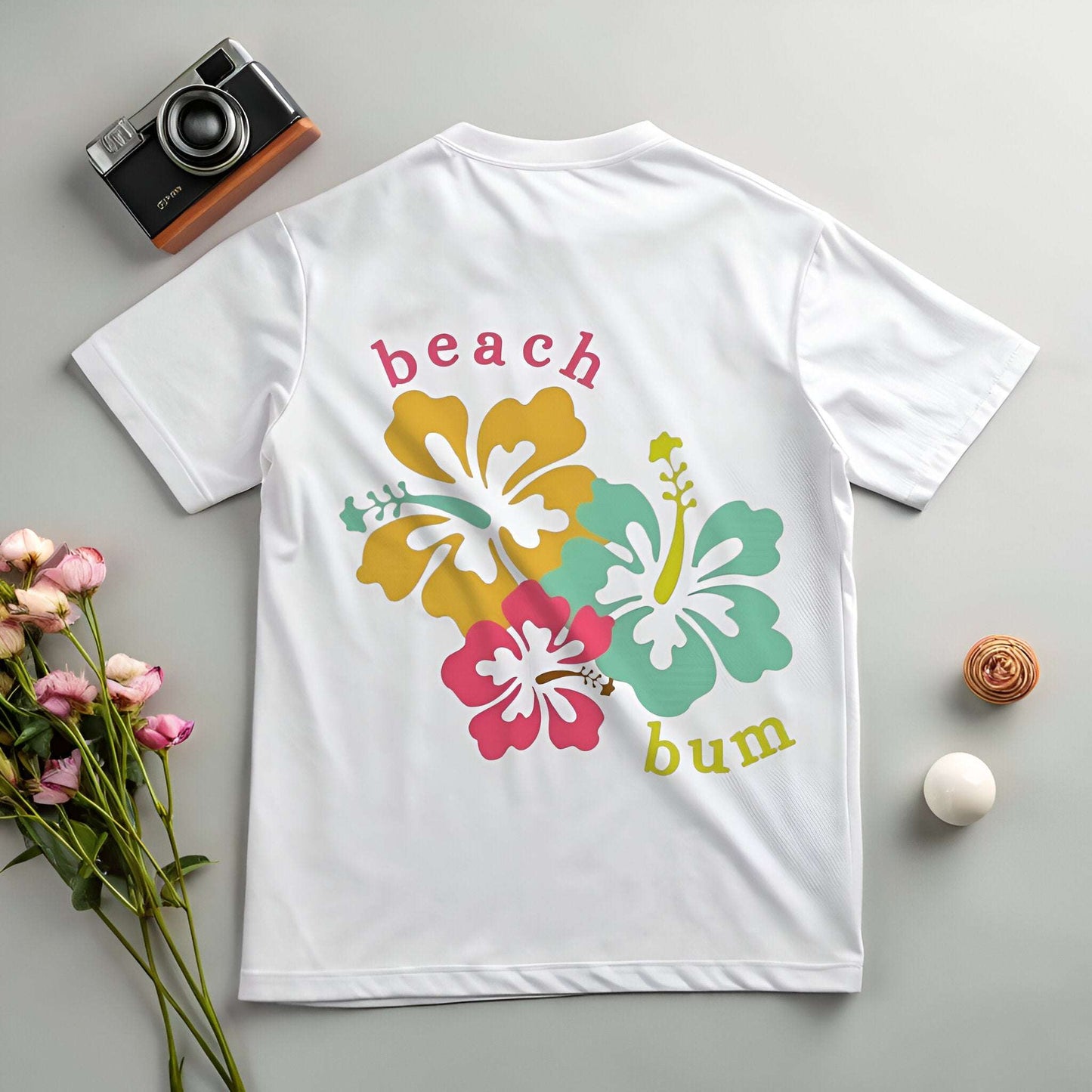 Beach Bum Oversized Tee – Vacation Mode & Summer Escape Vibes