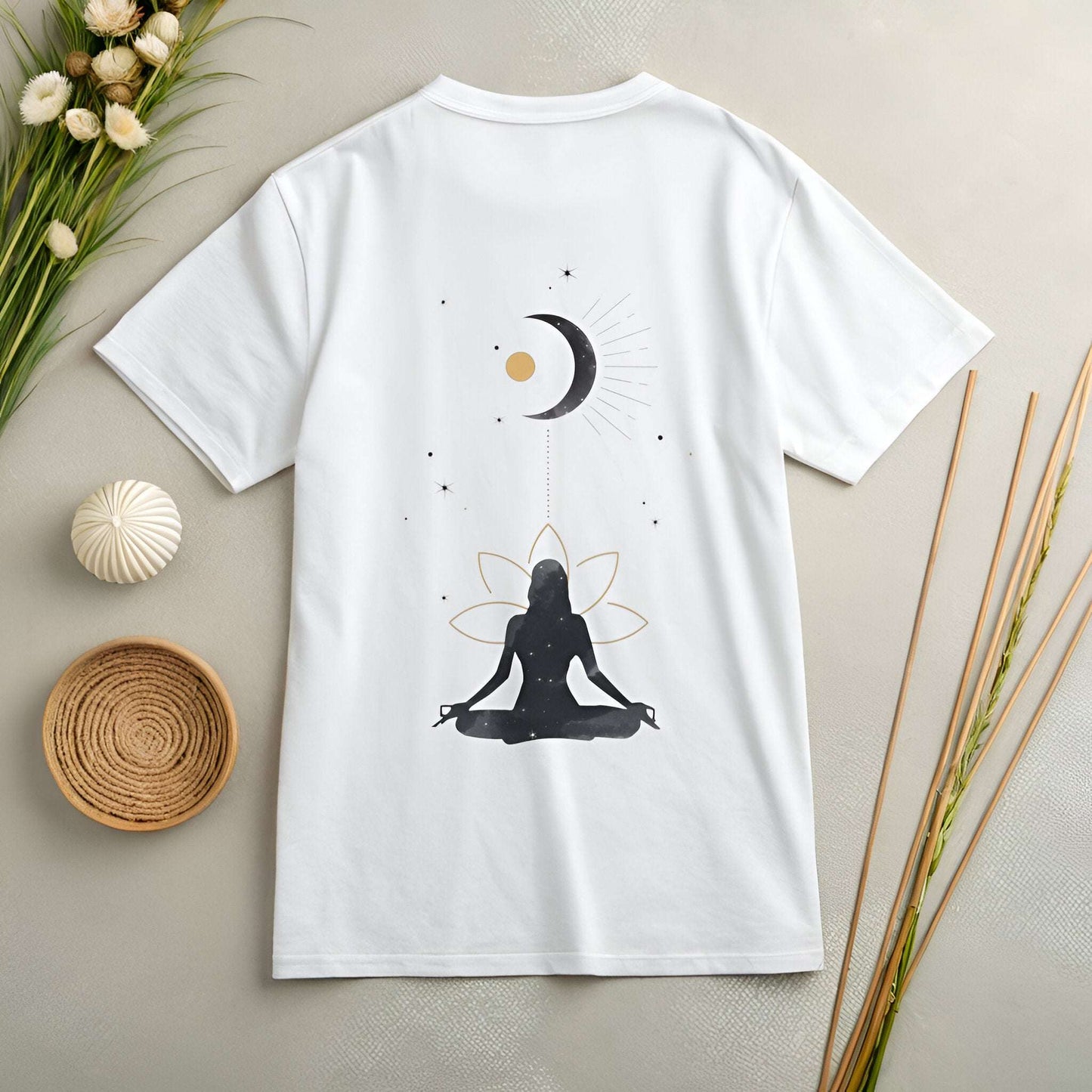 Cosmic Energy Oversized Tee for Yoginis & Indie Style Lovers - Kinzu