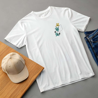 Quirky Pocket Monsters T-Shirt – Fun Oversized Streetwear - Kinzu