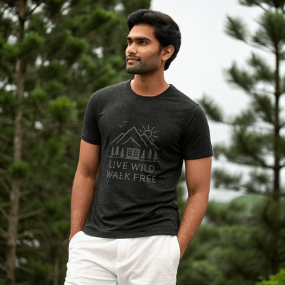 Nature Inspired Minimal Outdoor T-Shirt for Men – Kinzu