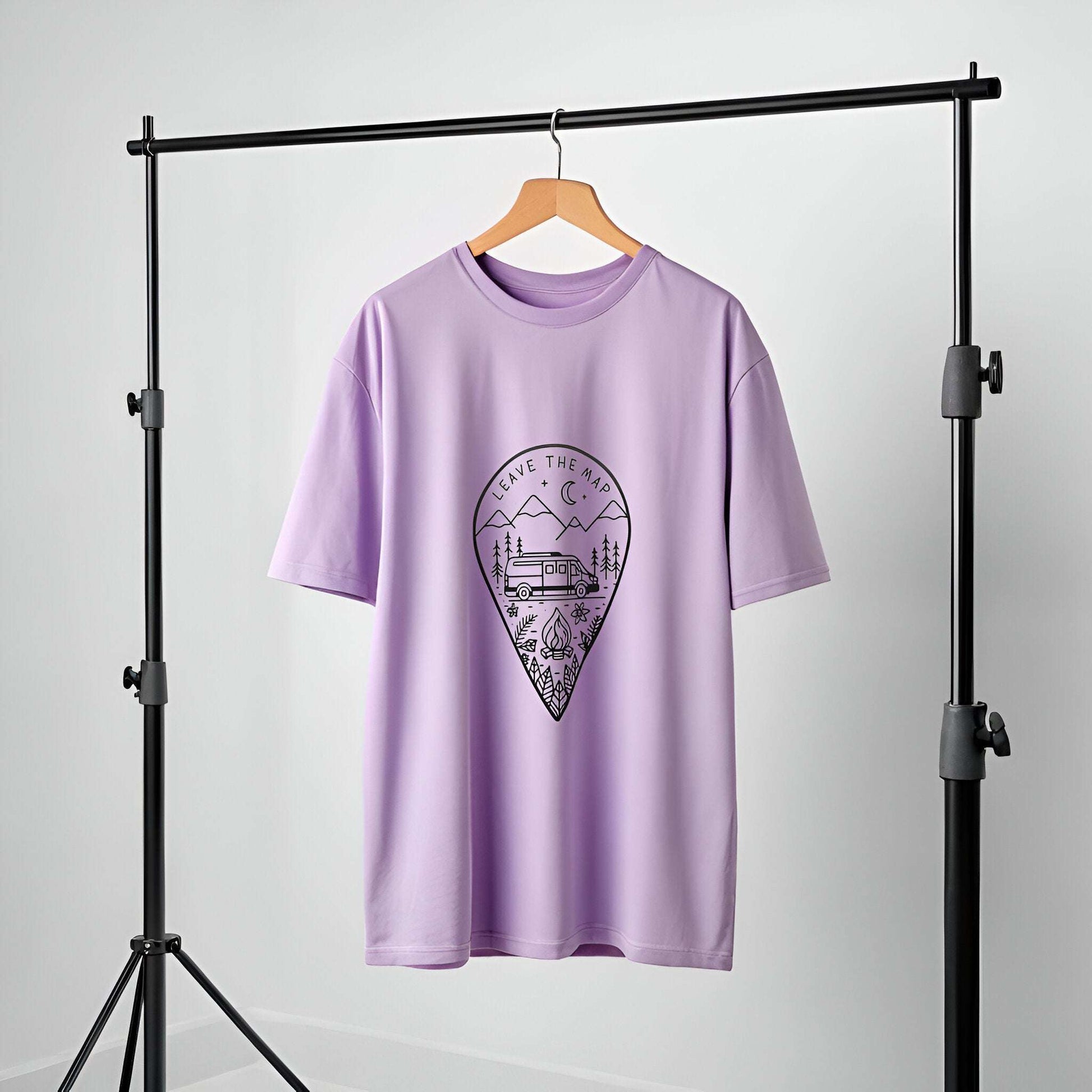 Van Life Oversized T-Shirt – Aesthetic Camper Road Trip Tee - Kinzu
