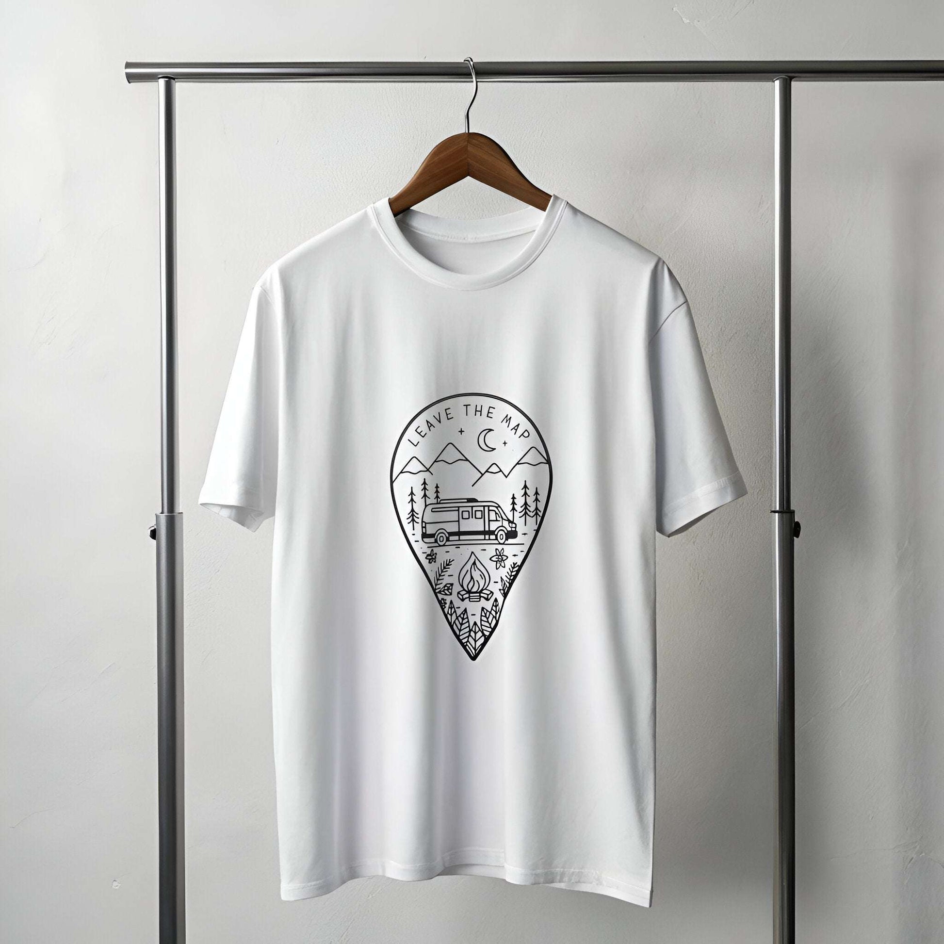 Van Life Oversized T-Shirt – Aesthetic Camper Road Trip Tee - Kinzu