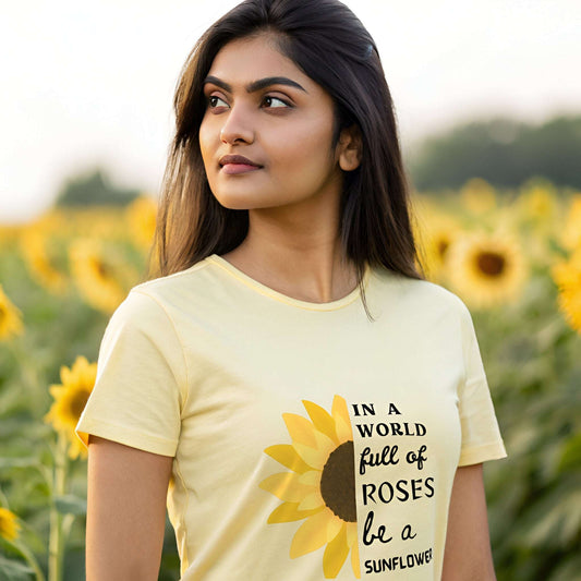 Sunflower Quote T-Shirt – Aesthetic & Meaningful Sunflower Sayings