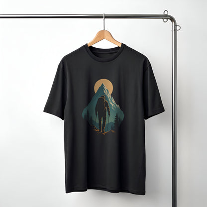 Minimal Mountain Oversized T-Shirt – Adventure Streetwear - Kinzu